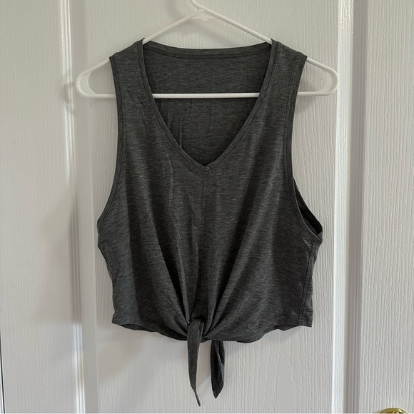Lululemon Knot Gonna Fly Tank Heathered Black - Picture 4 of 8